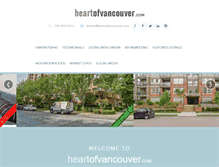 Tablet Screenshot of heartofvancouver.com